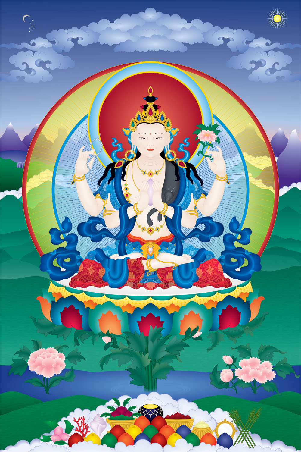 El Mantra de las seis silabas: OM MANI PADME HUM